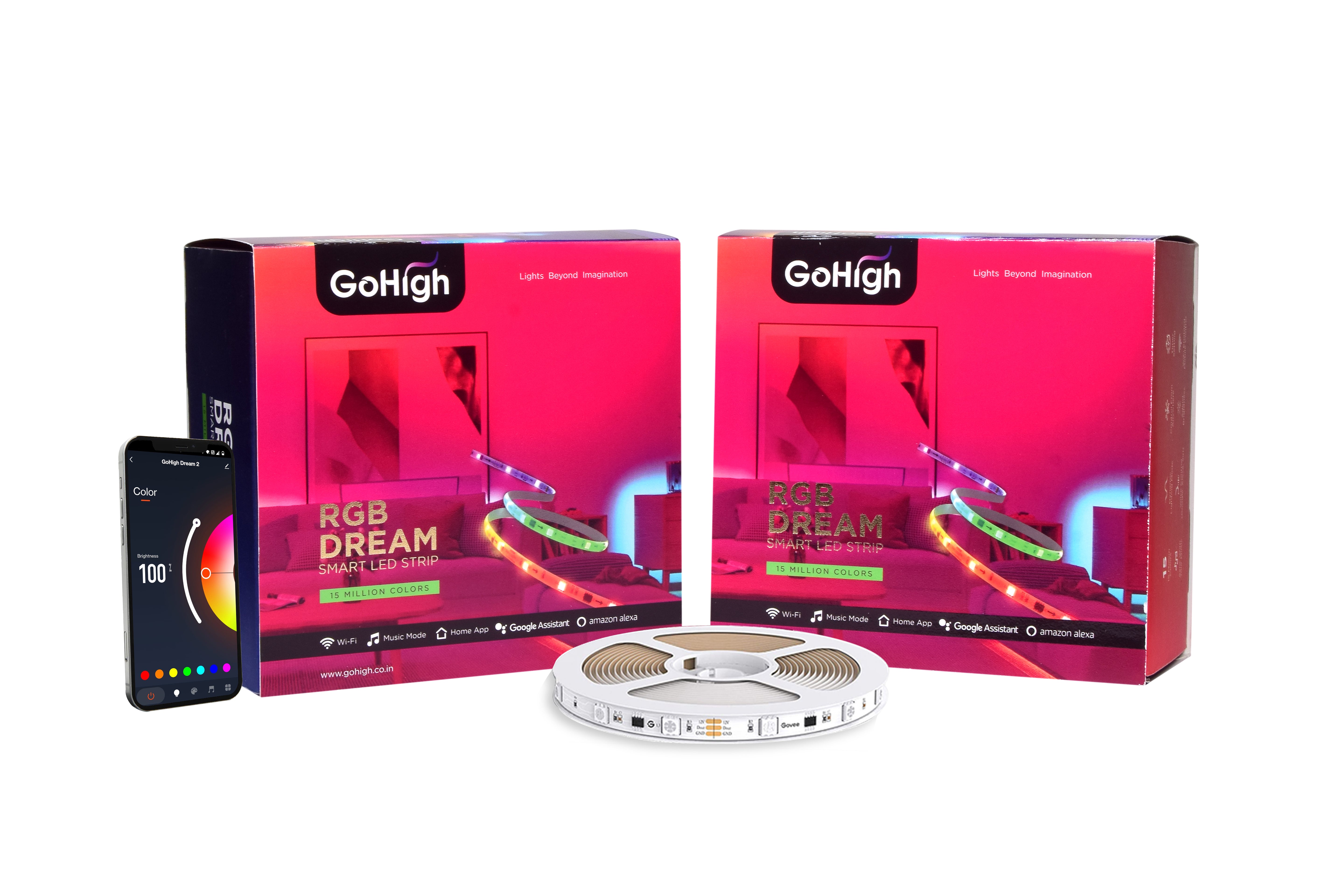 GoHigh Dream 12 Volt Smart Strip Light (15 Meter)