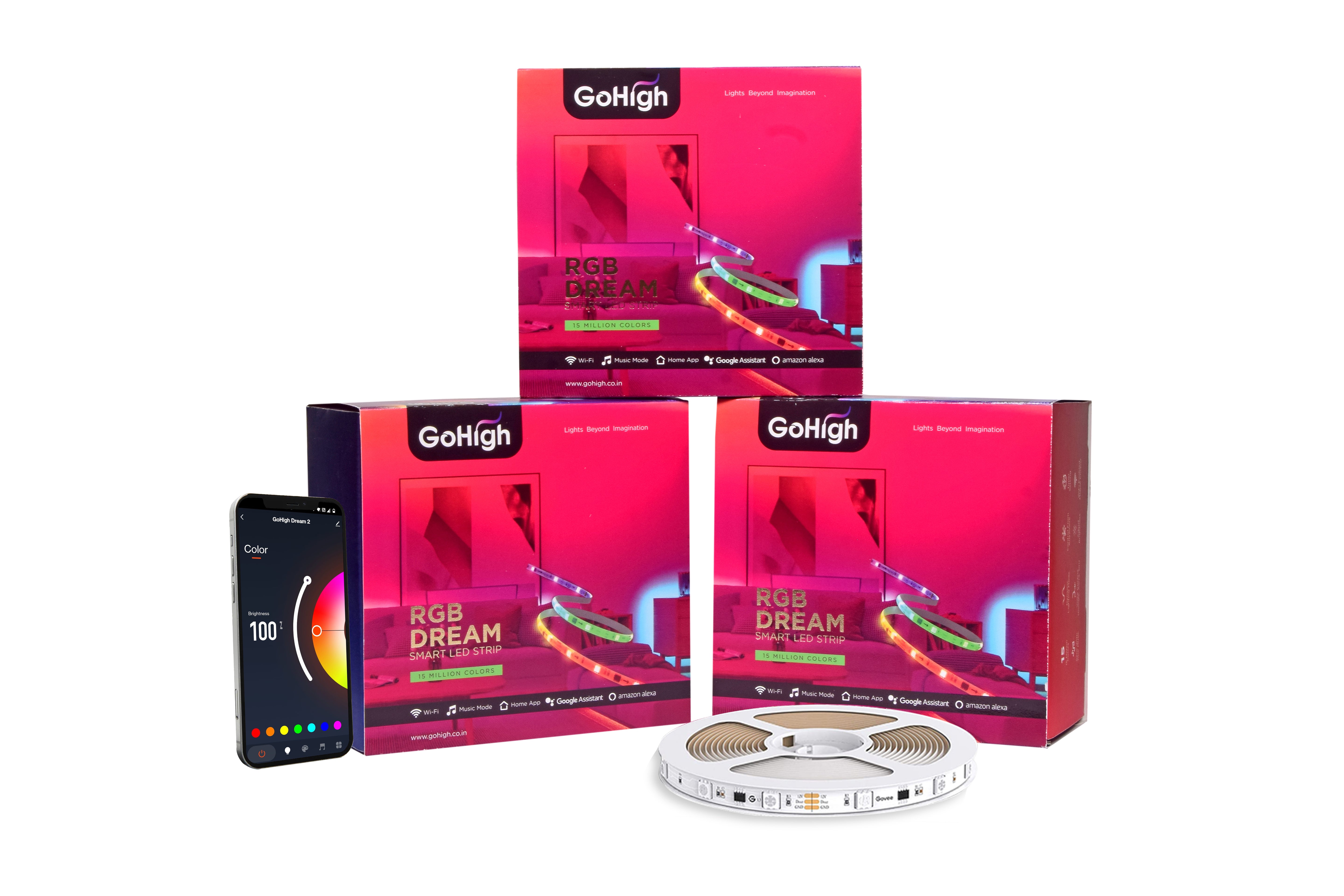 GoHigh Dream 12 Volt Smart Strip Light (30 Meter)